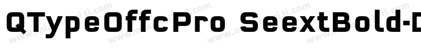QTypeOffcPro SeextBold字体转换